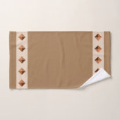 Diamantpiramides op Bruin Bad Handdoek (Handdoek)