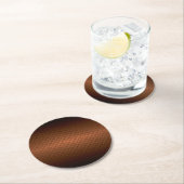 Diamantplaat look patroon vervaagd van zwart naar  ronde kartonnen onderzetter (Insitu)