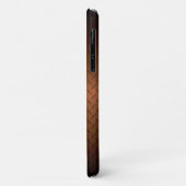 Diamantplaat Patroon Zwart naar Koper Verloop Case-Mate iPhone Case (Achterkant/links)