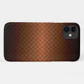 Diamantplaat Patroon Zwart naar Koper Verloop Case-Mate iPhone Case (Achterkant (horizontaal))