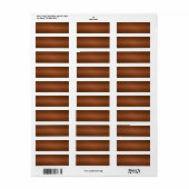 Diamantplaat Patroon Zwart naar Koper Verloop Etiket (Full Sheet)