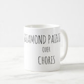 Diamantschilderen over klusjes koffiemok (Voorkant rechts)