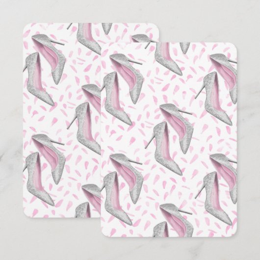 Diamantschoenen Kaart (Voorkant / Achterkant)