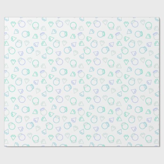 diamantsieraden cadeaupapier (Vlak)