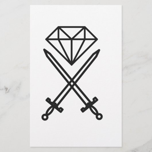 Diamantsnede Briefpapier (Voorkant)