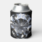 Diamantsteen: zwarte ruimte schittert. blikjeskoeler (Blikje Voorkant)