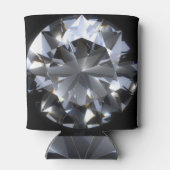 Diamantsteen: zwarte ruimte schittert. blikjeskoeler (Achterkant)