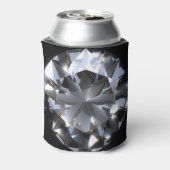 Diamantsteen: zwarte ruimte schittert. blikjeskoeler (Blikje Achterkant)