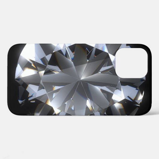 Diamantsteen: zwarte ruimte schittert. Case-Mate iPhone case (Achterkant (horizontaal))