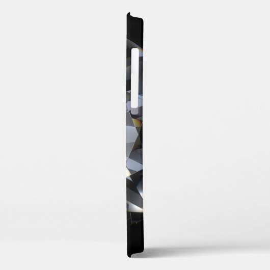Diamantsteen: zwarte ruimte schittert. Case-Mate iPhone case (Achterkant / Links)