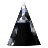 Diamantsteen: zwarte ruimte schittert. feesthoedjes (Achterkant)