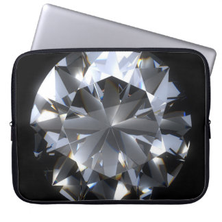 Diamantsteen: zwarte ruimte schittert. laptop sleeve