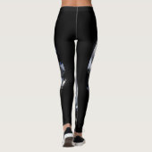 Diamantsteen: zwarte ruimte schittert. leggings (Achterkant)