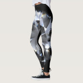Diamantsteen: zwarte ruimte schittert. leggings (Links)