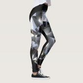 Diamantsteen: zwarte ruimte schittert. leggings (Rechts)