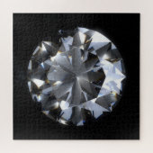 Diamantsteen: zwarte ruimte schittert. legpuzzel (Horizontaal)