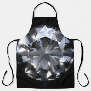 Diamantsteen: zwarte ruimte schittert. schort