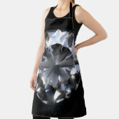 Diamantsteen: zwarte ruimte schittert. schort (Insitu)