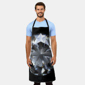 Diamantsteen: zwarte ruimte schittert. schort (Gedragen)