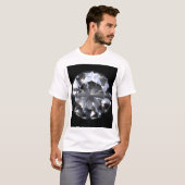 Diamantsteen: zwarte ruimte schittert. t-shirt (Voorkant volledig)