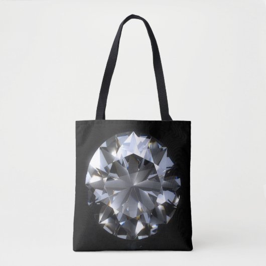 Diamantsteen: zwarte ruimte schittert. tote bag (Voorkant)
