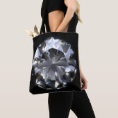 Diamantsteen: zwarte ruimte schittert. tote bag (Dichtbij)