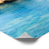 Diamantstrand Bali Aquarel Turquoise Zee Poster (Hoek)