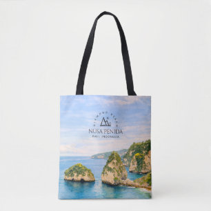 Diamantstrand Bali Aquarel Turquoise Zee Tote Bag