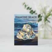 Diamantstrand IJsland Briefkaart (Staand voorkant)