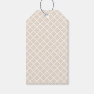 Diamanttralie | Zachte Linnen Cadeaulabel
