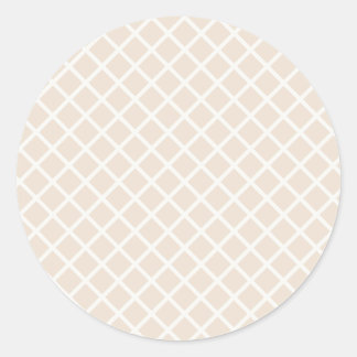 Diamanttralie | Zachte Linnen Ronde Sticker