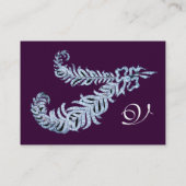 DIAMANTVEREN MONOGRAM,paarse Visitekaartje (Achterkant)