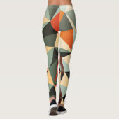 Diamantvorm: Abstract ontwerp Leggings (Achterkant)