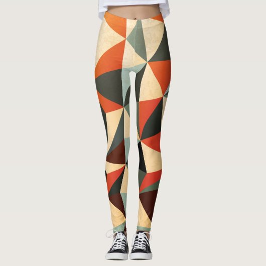 Diamantvorm: Abstract ontwerp Leggings (Voorkant)