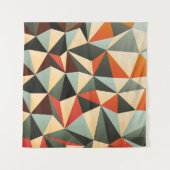 Diamantvorm: Abstract ontwerp Wandkleed (Voorkant (horizontaal))