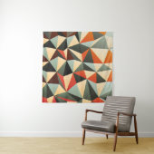 Diamantvorm: Abstract ontwerp Wandkleed (In Situ (horizontaal))