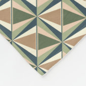 Diamantvormen in neutrale tonen fleece deken (Hoek)