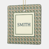 Diamantvormen in neutrale tonen keramisch ornament (Links)