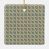 Diamantvormen in neutrale tonen keramisch ornament (Achterkant)