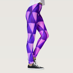 diamantvormgeving mauve paarse lichtgeomet leggings