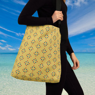 Diamantvormige schoudertas met polka stippen crossbody tas