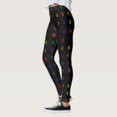 Diamantvormpatroon Pridekleuren Leggings (Links)