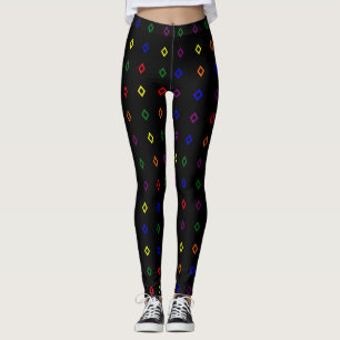 Diamantvormpatroon Pridekleuren Leggings