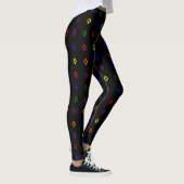 Diamantvormpatroon Pridekleuren Leggings (Rechts)