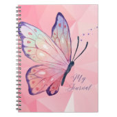 Diamantwand met Butterfly Custom Notitieboek (Voorkant)