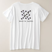 diamantwetenschap grote maat t-shirt (Design achterkant)