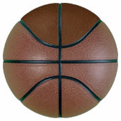 diameter 9,5 inch (regelmaat); gewicht: 1,5 lbs. basketbal (Rechts)