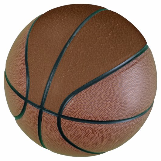 diameter 9,5 inch (regelmaat); gewicht: 1,5 lbs. basketbal (Schuin)