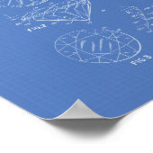 Diamond 1966 Patent Art Blueprint Poster (Hoek)