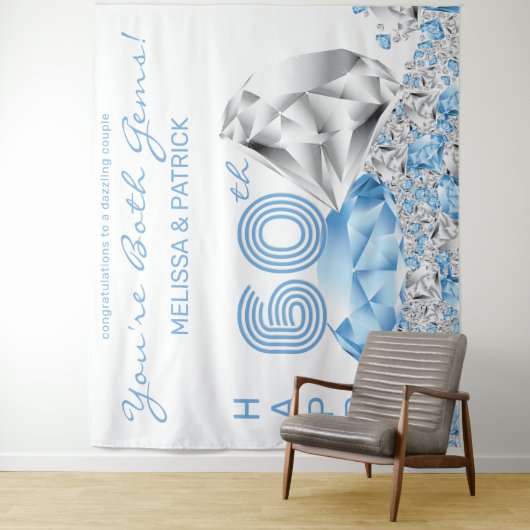 Diamond 60e Jubileum achtergrond Wandkleed (In situ)